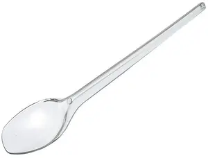 Ложка одноразовая чайная пластиковая прозрачная 12,5 см