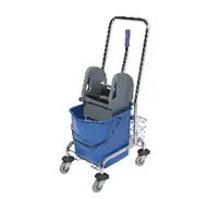 Тележка для уборки одноведерная 23 л с отжимом каркас металлический (артикул производителя VMIC0006)