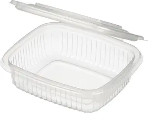 Контейнер ракушка пластиковый 142х126х42мм, 375мл прозрачный 