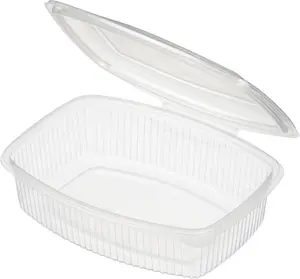 Контейнер ракушка пластиковый 234х179х66мм, 1500мл прозрачный 