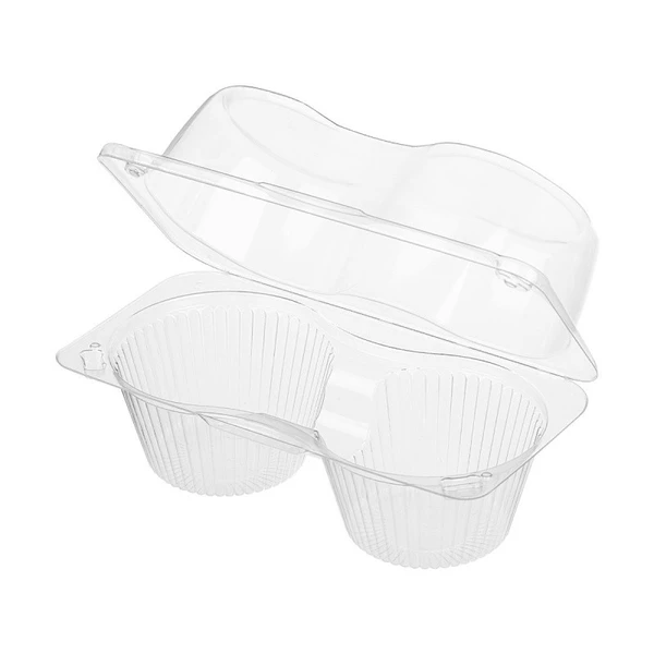 Контейнер-ракушка РК-1909С2 189х94х90 под маффин прозрачный ПЭТ