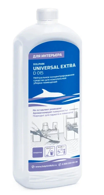 Средство для мытья мебели интерьера Долфин UNIVERSAL EXTRA 1 л (арт D015-1)