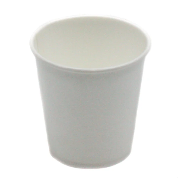 Стакан одноразовый бумажный белый 100мл 1-сл