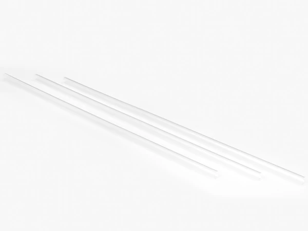 Трубочки для коктейля без изгиба прозрачные, диаметр 8 мм, 30 см, 250шт