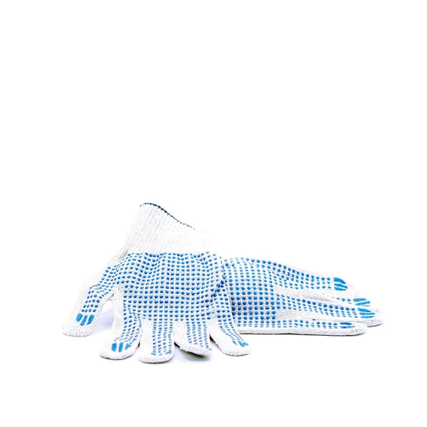 Перчатки хлопчатобумажные с ПВХ точкой, 4 нити, пара