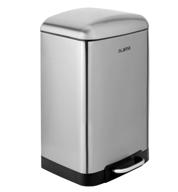 Урна для мусора LAIMA ULTRA 12 л крышка с доводчиком сталь арт. 701568