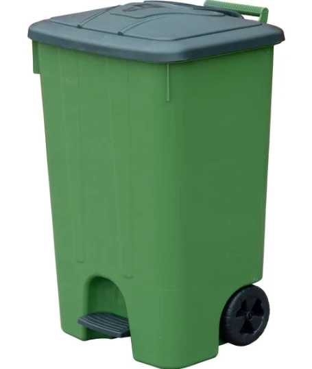 Бак для мусора с крышкой и педалью 85 л зеленый (артикул производителя SW-85)