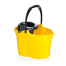 Ведро с отжимом 15л, желтый, 09050-4
