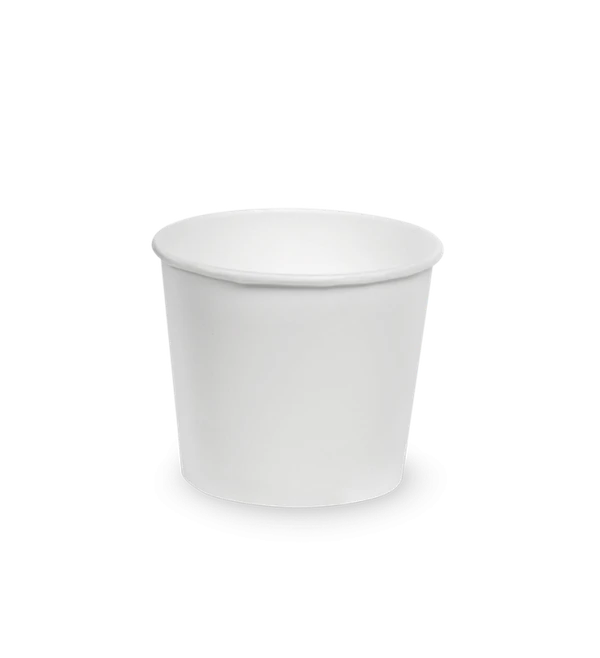 Бумажный контейнер круглый Round Bowl 500мл белый