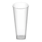 Стакан одноразовый пластиковый 650мл Bubble Cup с квадртаным дном глянец