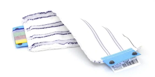 Моп плоский Ben Fatto микрофибра с мягкими абразивными вставками 34 см белый кнопки, BF30557