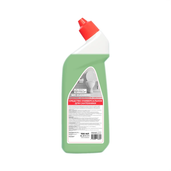Средство кислотное для санузлов GDV PROF WC гель 0,7 л (артикул производителя PWC33150-070)