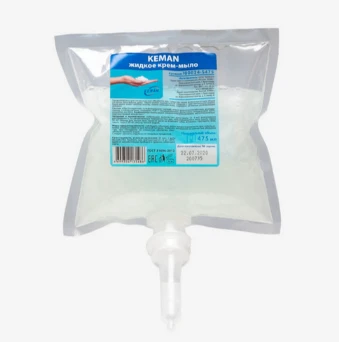 Мыло-крем для рук картридж Keman S2 нейтральное перламутровое 0,475 л (артикул производителя 100022-S475)