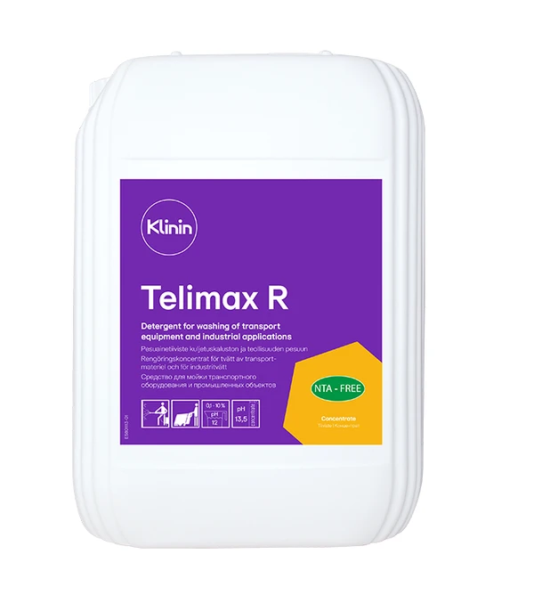 Сильнощелочное моющее средство Klinin Telimax для промышленных объектов 10л арт 205052