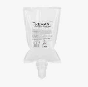 Мыло для рук картридж Keman S4 нейтральное бесцветное 1 л с отдушкой (артикул поизводителя 100028-1000)