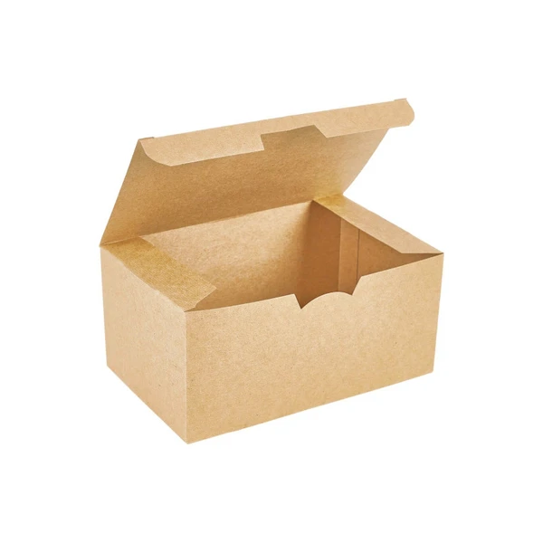 Бумажный контейнер ECO FAST FOOD BOX L 900 мл 150x91x70 мм крафт