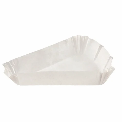 Бумажные тарталетки 102х102х78х22 мм треугольные белые