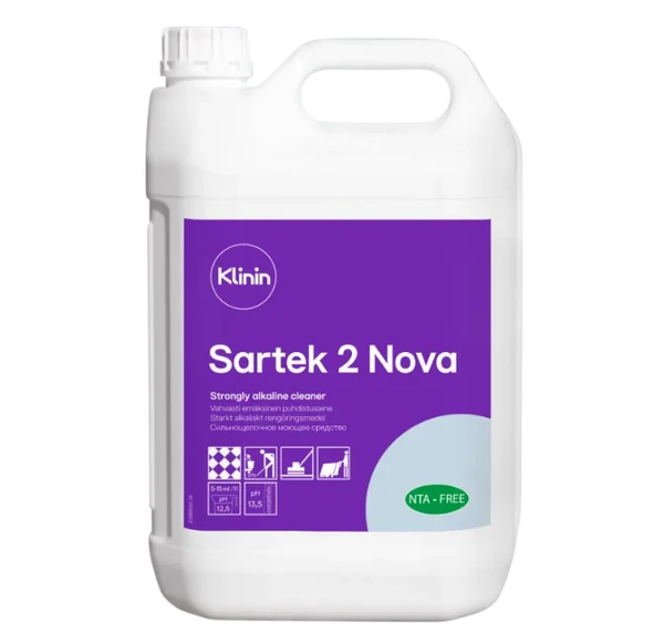 Средство обезжиривающее от сильных загрязнений Klinin Sartek 2 Nova от жира масла 5 л (артикул произыодителя 205184)