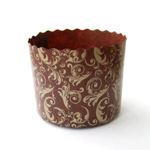 Форма бумажная для выпечки куличей 120г 70х85мм