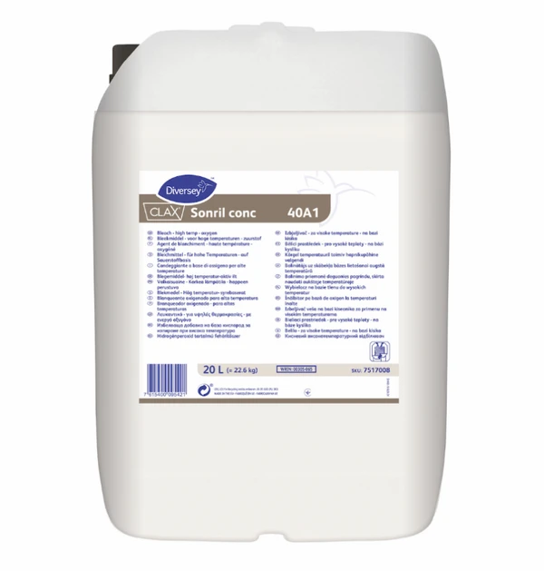 Отбеливатель высокотемпературный для белья Diversey Clax Sonril conc 22,2 кг (артикул производителя 100918194)