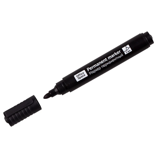 Маркер перманентный 2-2,5мм ЧЕРНЫЙ