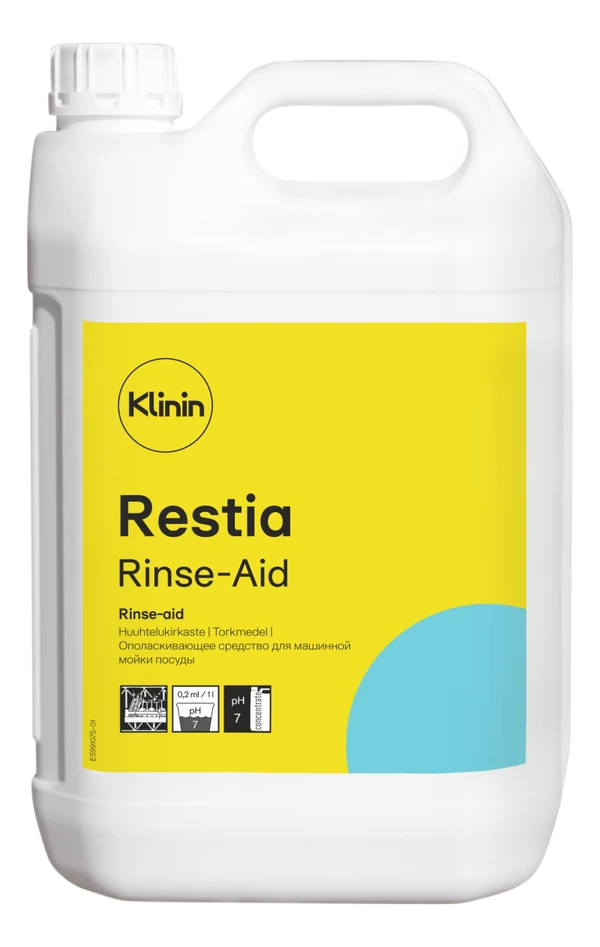 Средство ополаскивающее для ПММ Klinin Restia Rinse‐aid 5 л (артикул производителя 205219)