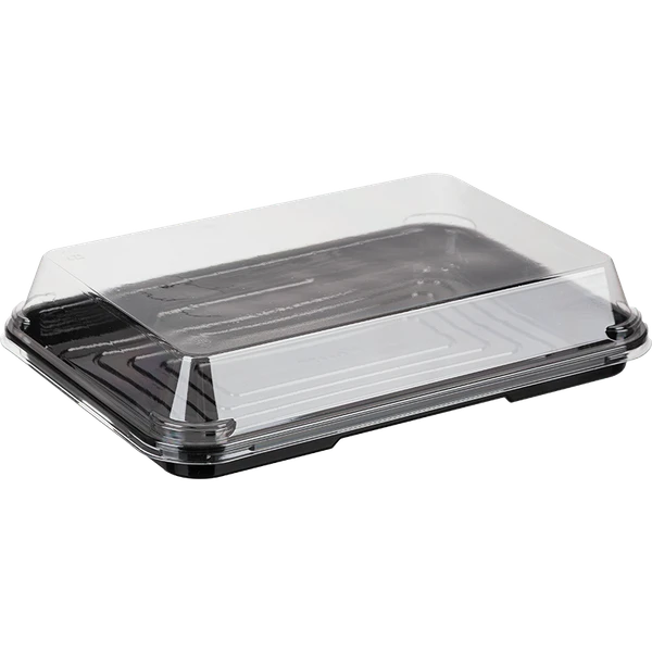 Крышка к контейнеру для суши пластиковая прямоугольная 167х112х36 мм прозрачная