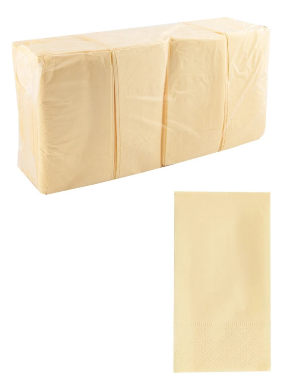 Салфетки бумажные шампань 33х33 двуслойные 1/8 сложение 200 шт (артикул производителя С33-62)