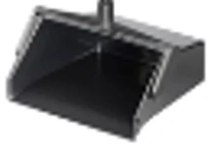 Совок открытый без рукояти с гребнем SYR пластиковый черный арт.992126