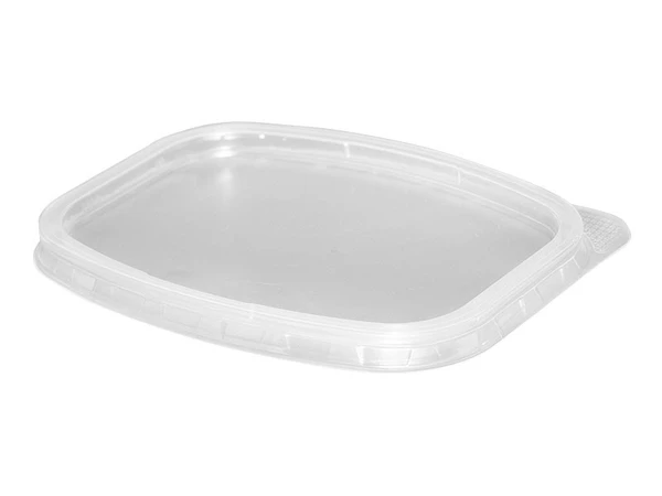 Крышка для контейнера пластиковая прямоугольная 139х102 мм прозрачная Алькор