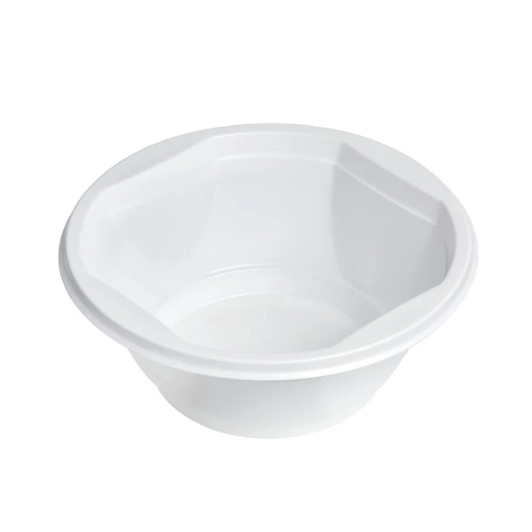Миска пластик 600мл белая (ПП)