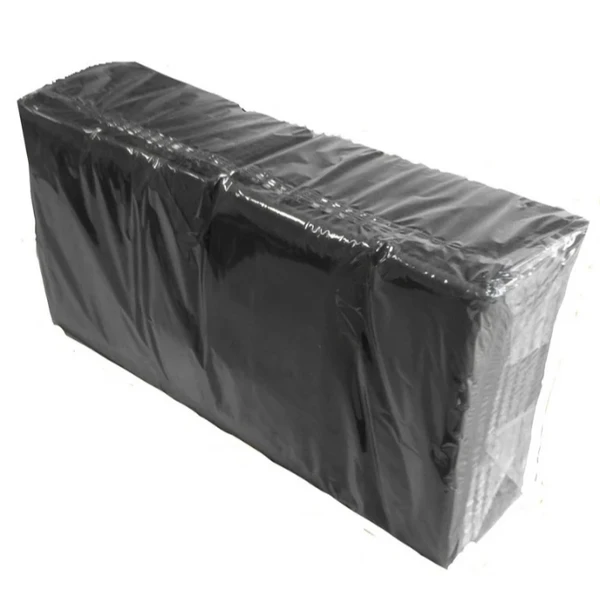 Салфетки бумажные 33х33 2-сл черные (200шт) арт.C33-17/1