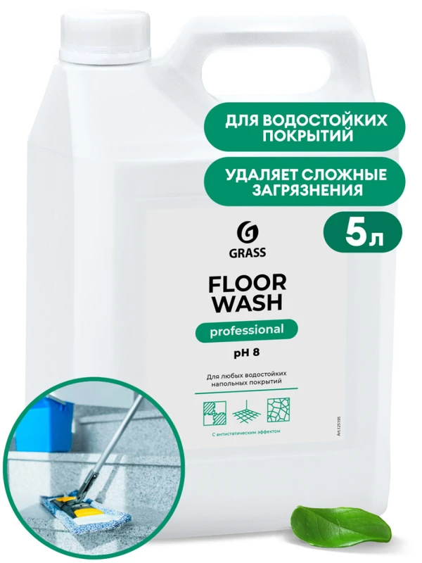 Средство для мытья полов деревянных GRASS Floor wash 5 л (арт 125195)