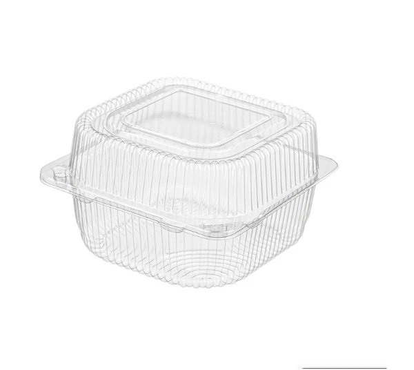 Контейнер ракушка РК-11Д пластиковый квадратный 132х132х78 мм прозрачный 