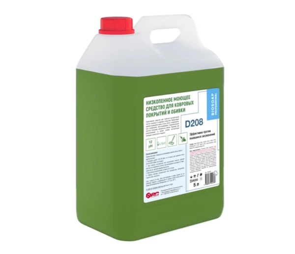 Средство для ковровых покрытий и мебельной обивки Biosoap D208 низкопенное 5 л (артикул производителя 6090795)