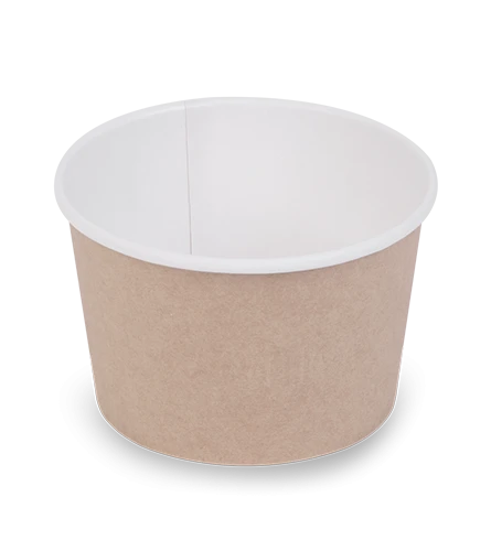 Бумажный контейнер круглый Round Bowl 300мл крафт