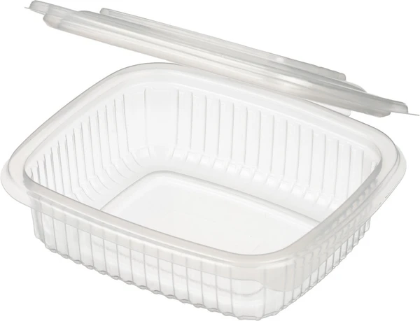 Контейнер ракушка пластиковый 142х126х42мм, 375мл прозрачный 