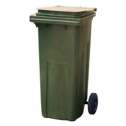 Мусорный контейнер 120л МКТ-120 с П-образным педальным приводом пластиковый зеленый (артикул производителя МКТ120)