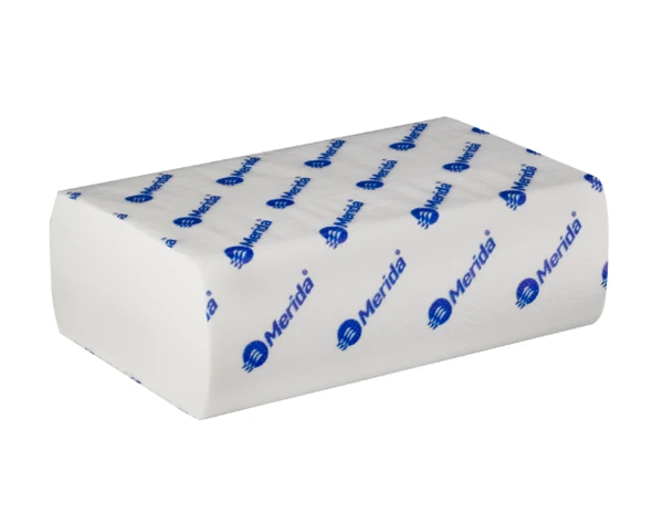 Полотенца бумажные листовые Merida Стандарт 2 сл белые Z сложения 200 л (артикул производителя BP2406)