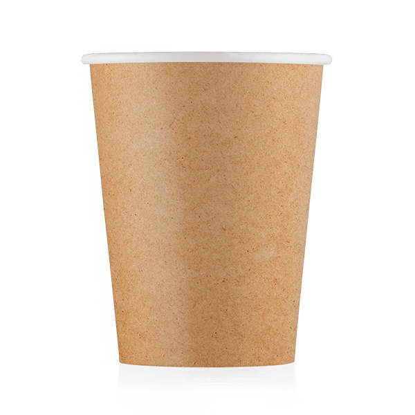 Стакан бумажный 250мл 1-сл крафт (d80мм)