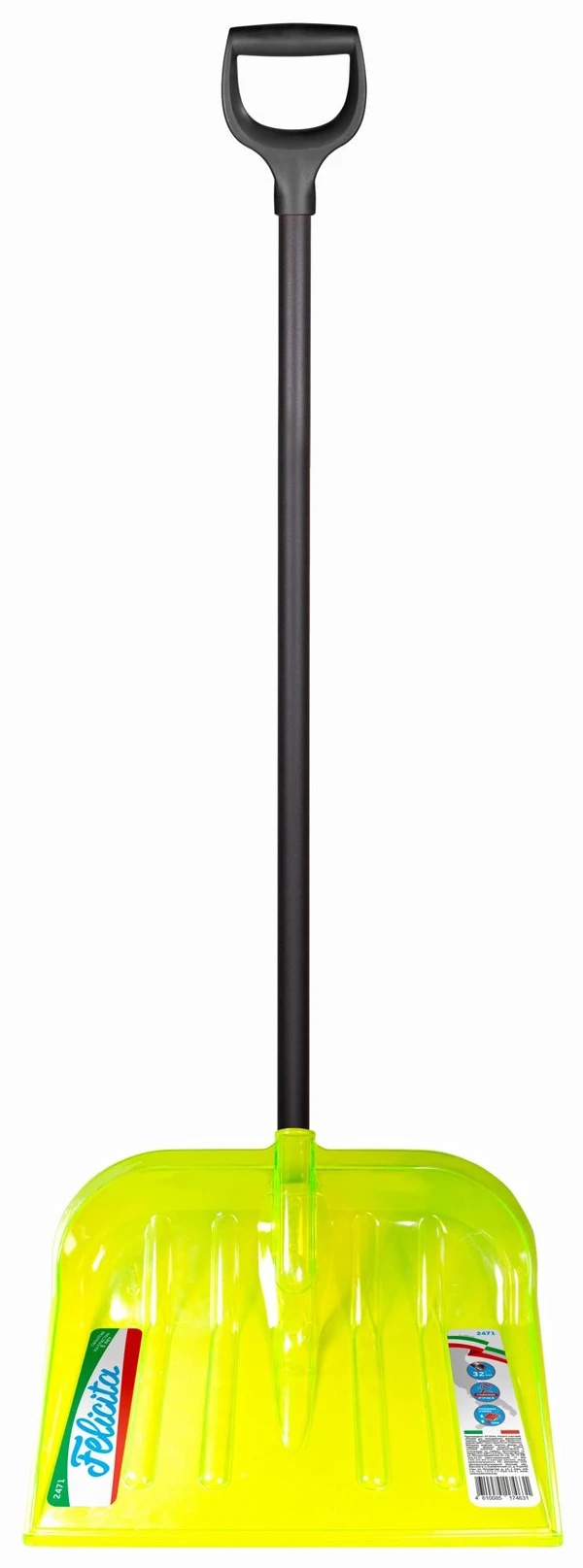 Лопата снеговая FELICITA с V-образная ручкой 47,5х40см (артикул производителя 2471)