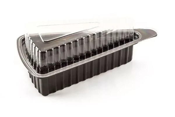 Контейнер д/кусочка торта ДНО черный 178х106х64мм