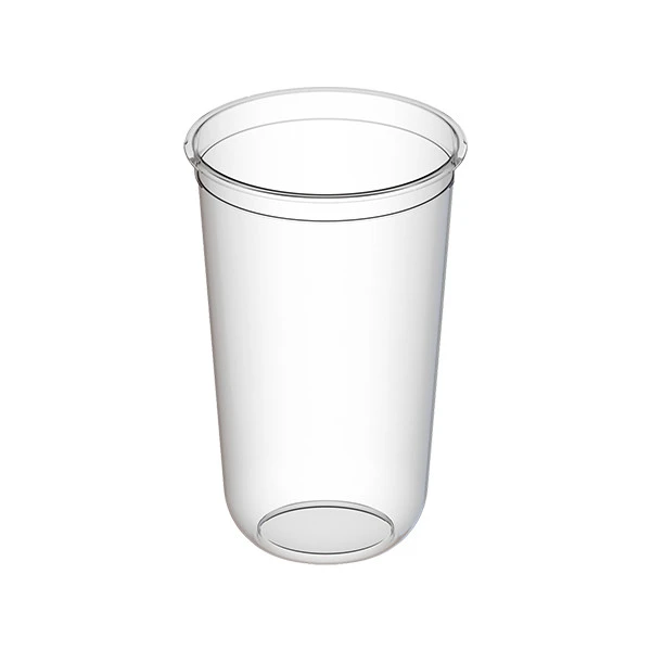 Стакан одноразовый пластиковый 500мл Bubble Cup с U-образным дном глянец