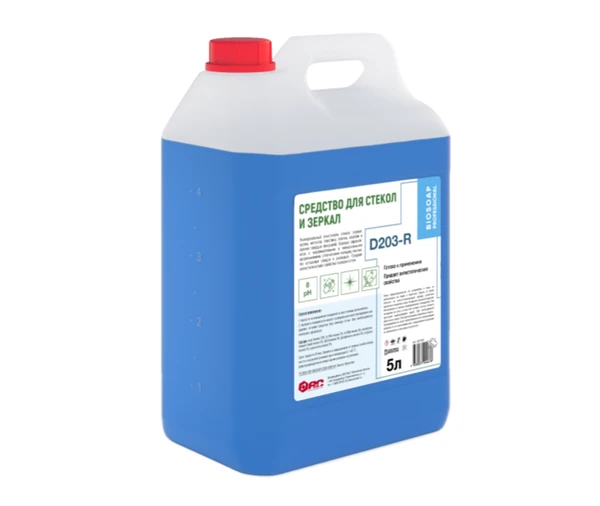 Средство для мытья стекол и зеркал Biosoap D203-R 5 л (артикул производителя 9010195)