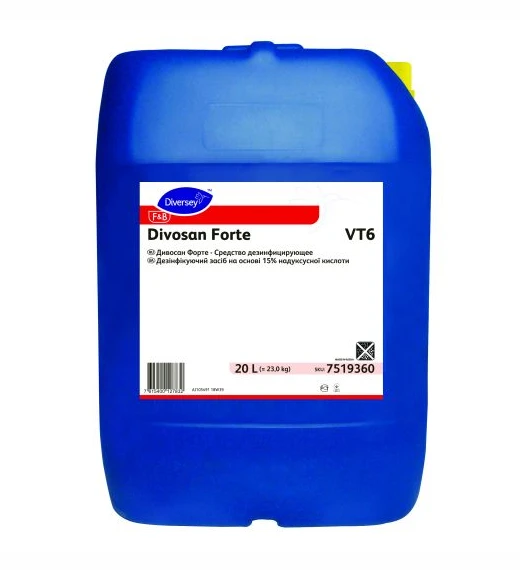 Средство дезинфицирующее (надуксусная кислота) Diversey DIVOSAN FORTE 20 л (артикул производителя 7519360)