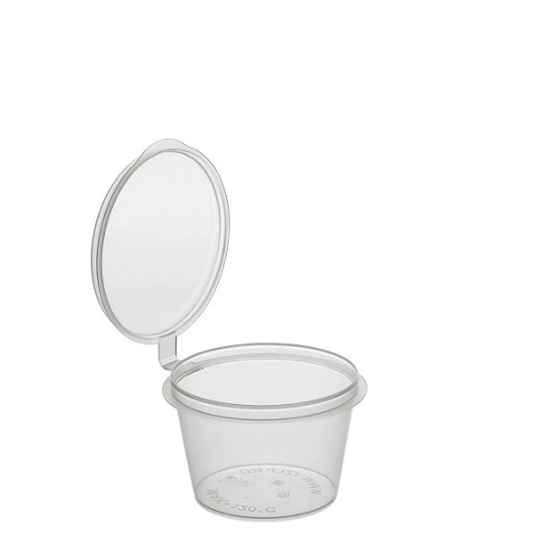 Соусник 30 мл с крышкой прозрачный 1235П2