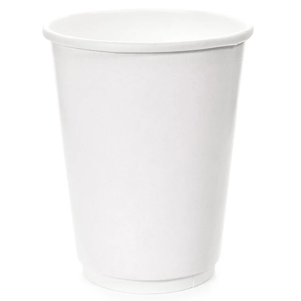 Стакан одноразовый бумажный белый 300мл 2-сл