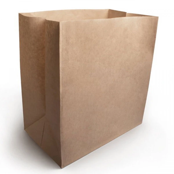 Пакет бумажный 320х200х340мм с прямоугольным дном крафт
