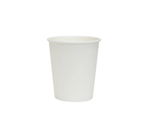Стакан бумажный 250мл 1-сл белый d80мм