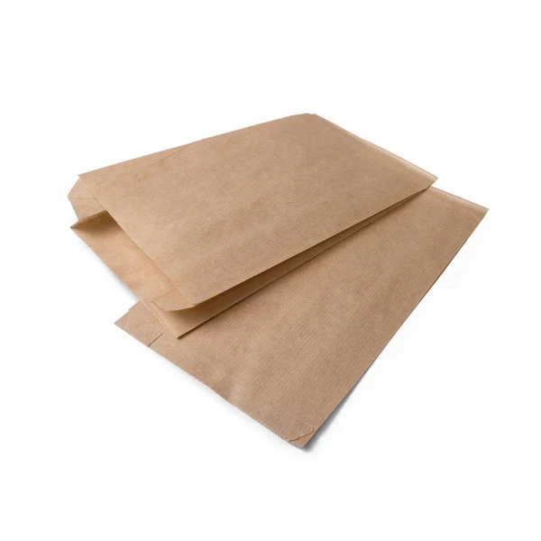 Пакет бумажный 140х60х250мм с плоским дном крафт